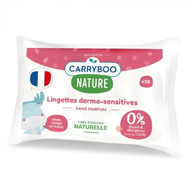 Carryboo Lingettes dermo-sensitives sans parfum - Image 2