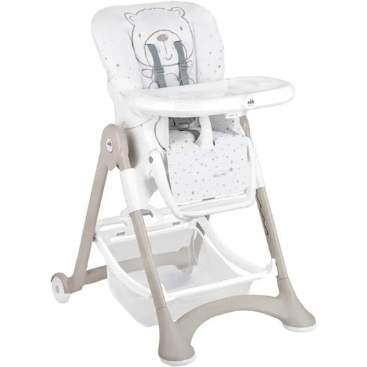 Chaise Haute Bébé Confortable et Réglable avec Plateau Amovible – Motif Ourson CAM Baby Bear - Image 1