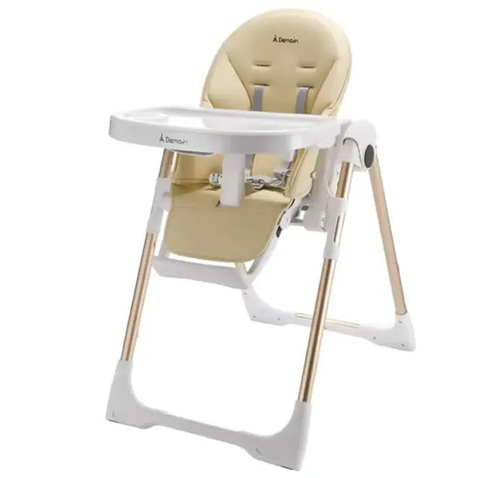 Chaise haute CLEO 3 en 1 beige gold – A Demain - Image 1