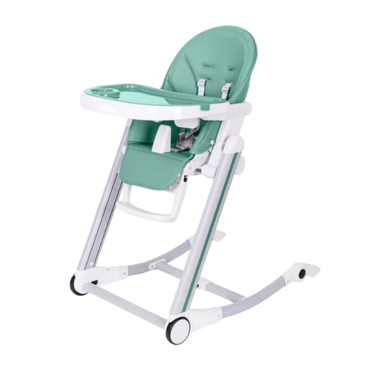 Chaise Haute Évolutive pour Bébé Ivolia - Vert  Pastel - Image 1
