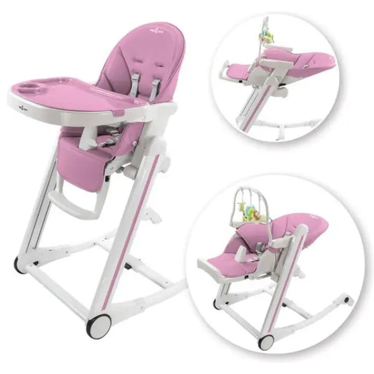 Chaise Haute Évolutive pour Bébé Ivolia - Violet - Image 1