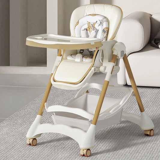 Chaise haute multifonctionnelle pour bébé avec coussin doux - Kidilo - Image 3
