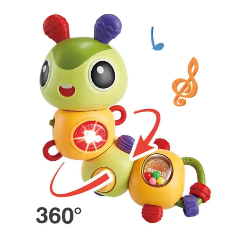 Chenille Musicale Rotative à Lumières – Jouet d’Éveil - Image 3