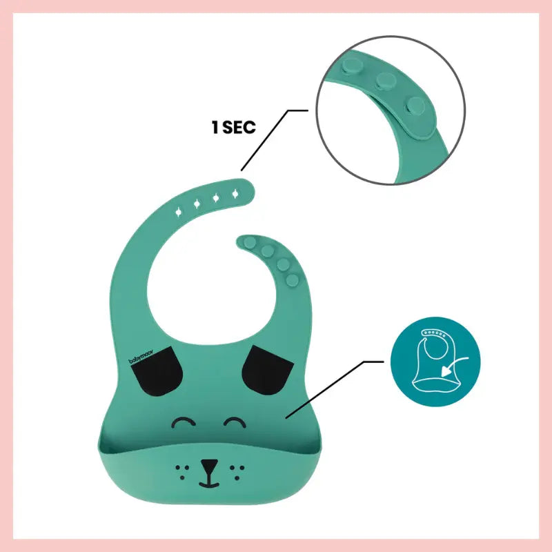 Coffret repas bébé  Vert et Gris LEARN'ISY 15-24 mois - Babymoov - Image 6