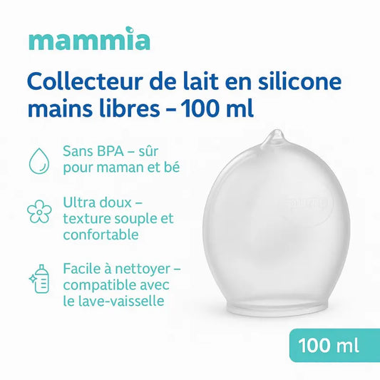 Collecteur de lait maternel libre Mammia 100 ml - Image 1