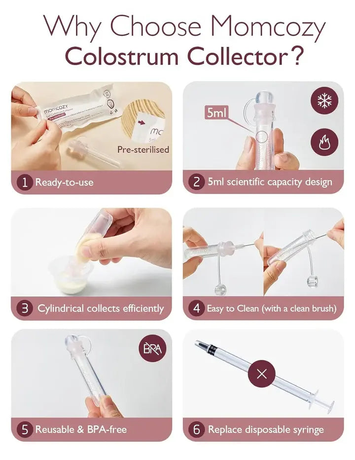 Collecteur de lait maternel réutilisable Momcozy Colostrum - Image 6