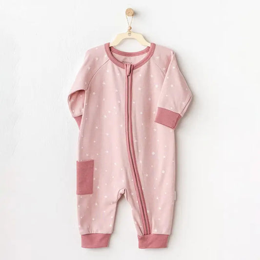 Combinaison bébé rose Andywawa - Image 1