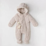 Combinaison bébé “Teddy Welsoft beige – Andy Wawa AC24097 - Image 1