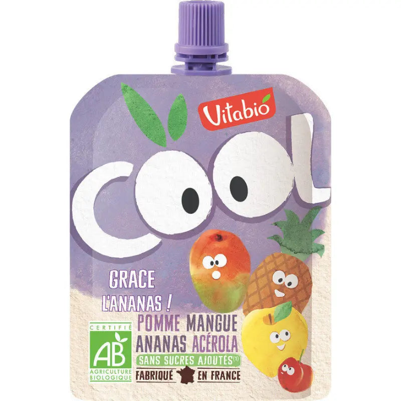 Cool Fruits Pomme Mangue Ananas – Vitabio – 90 g - Image 1