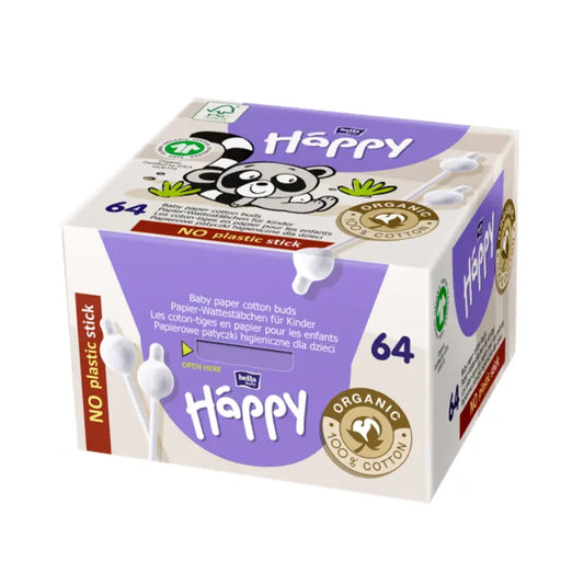 Cotons-tiges Bella Baby Happy 100 % bio pour enfants 64 pièces - Image 1