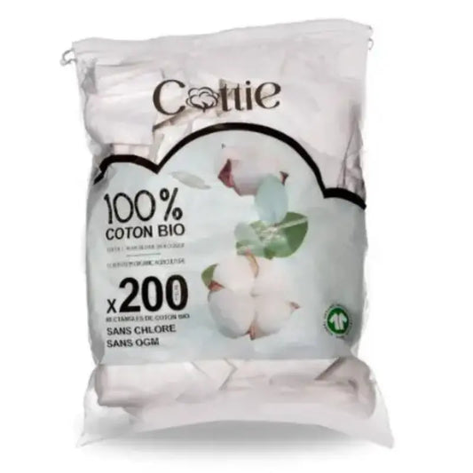 Cottie Coton Pads Bio 200 Unités - Image 1