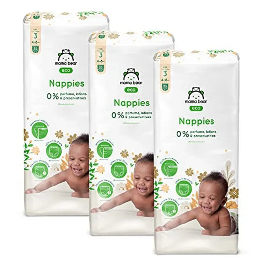 Couches Bébé Mama Bear Eco Taille 3 (4-8 kg) – Pack 52 pièces - Image 1