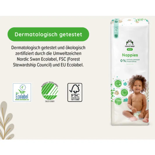 Couches bébé Mama Bear Eco Taille 6 (16+ kg) – Pack 40 pièces - Image 3