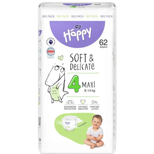 Couches Bella Baby Happy taille 4 (Maxi) 62 pièces - Image 1