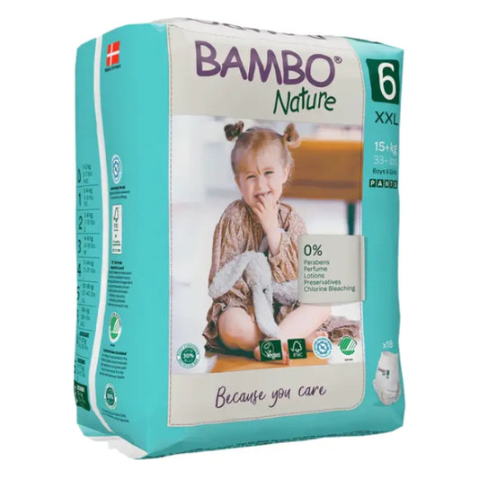 Couches-culottes Bambo Nature 6 (+18 kg) 18 unités - Image 1