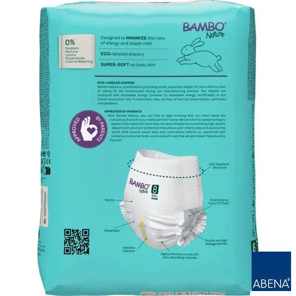 Couches-culottes Bambo Nature 8 pour enfants (19+ kg, 16 pièces) - Image 3