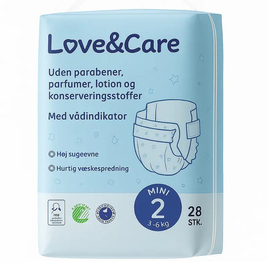 Couches Love and Care 2 junior 3-6 kg 28 unités - Image 1