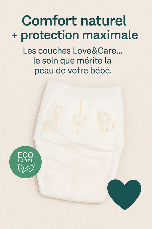 Couches Love and Care 2 junior 3-6 kg 28 unités - Image 3