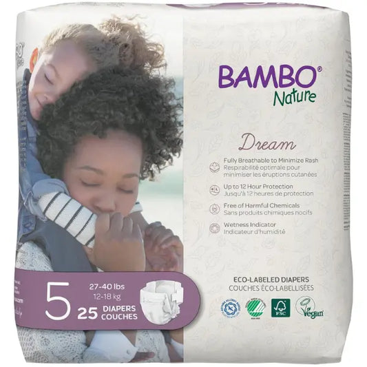 Couches pour bébé écologiques haut de gamme Bambo Nature, taille 5 - Image 1