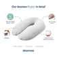 Coussin d'Allaitement et Maternité Buddy  Fleur Rose - Doomoo - Image 4