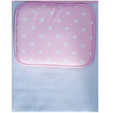 Coussin + plan à langer Blanc et Rose – Bebekevi - Image 1