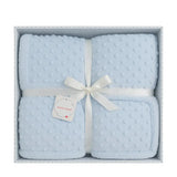 Couverture Bébé Naf Naf Douceur et Confort 110×140 cm – Bleu Ciel - Image 1
