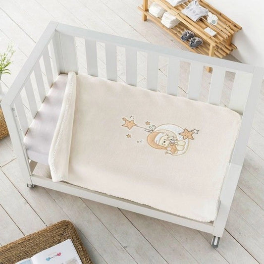 Couverture bébé premium LUNA 120 x 140 Beige - Pielsa baby - Image 1