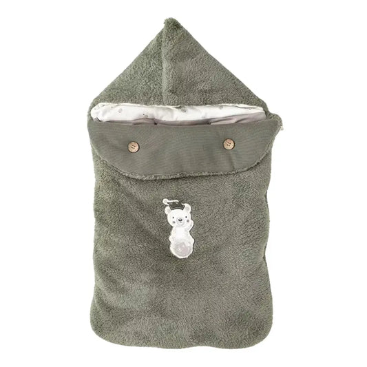 Couverture d'emmaillotage en peluche pour bébé Andywawa verte AC26192 - Image 1
