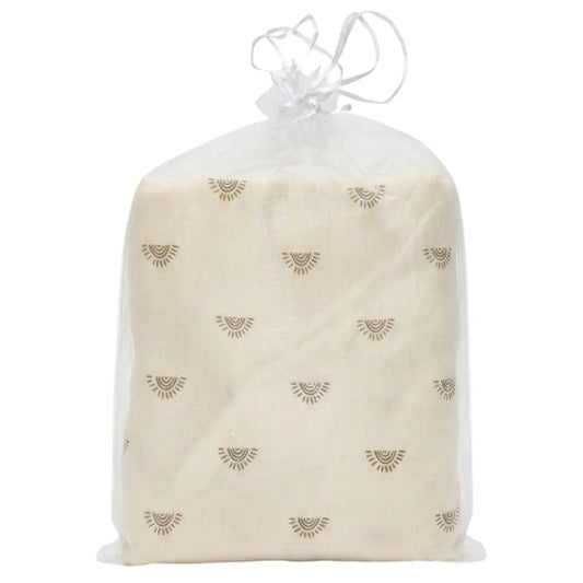 Couverture en Mousseline de Coton Bio 120cm x 130cm Soliel - Image 1