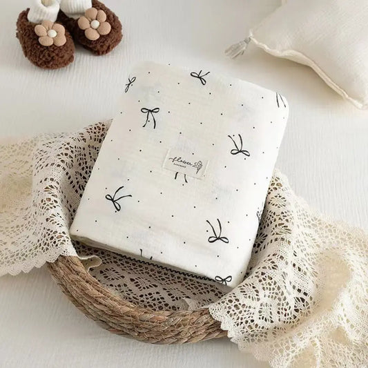 Couverture en Mousseline de Coton Bio 120cm x 130cm - Image 1