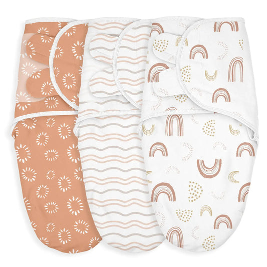 Couvertures d'emmaillotage pour bébé Line Rainbow - Image 1