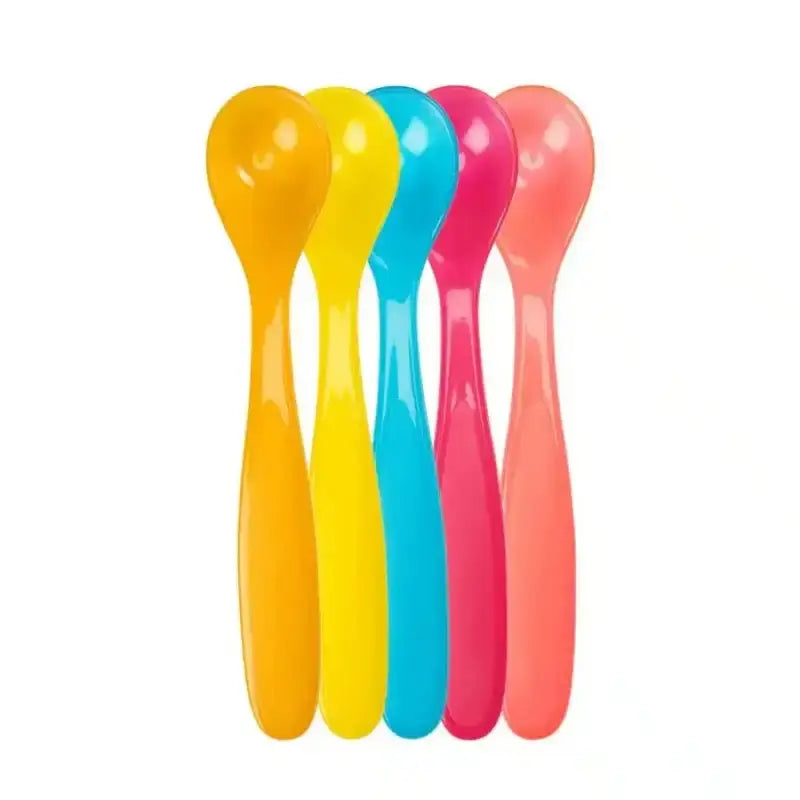 CUILLERES POUR BEBE SOUPLES 2eme AGE x5 badabulle - Image 1