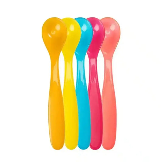 CUILLERES POUR BEBE SOUPLES 2eme AGE x5 badabulle - Image 1