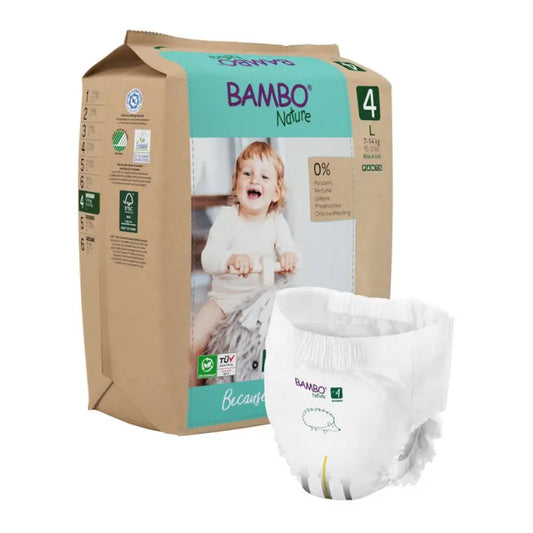 Culottes d'apprentissage écologiques taille 4 L 7-14 kg 20 culottes - Bambo Nature - Image 1