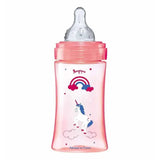 Dodie Biberon Anti-Colique Initiation+ 270ml (0-6m) - Rose Licorne - Image 1