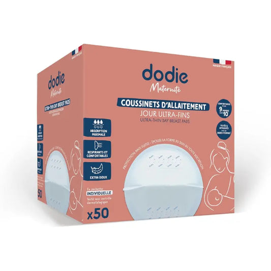 Coussinets d'Allaitement Jour Dodie Boîte de 50 - Image 1