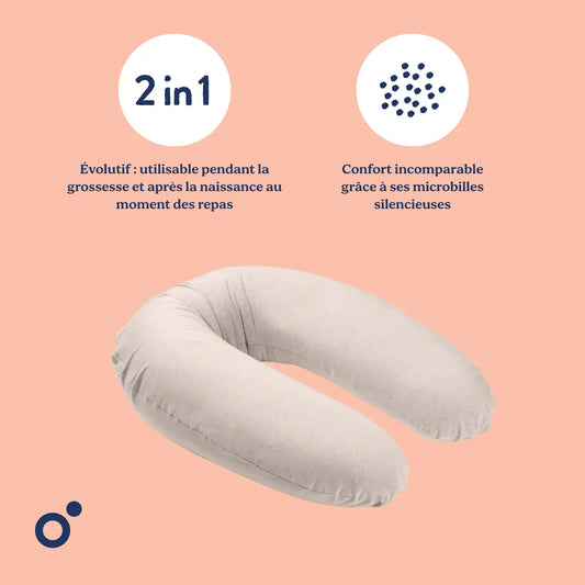 Doomoo Buddy Coussin d'Allaitement et de Grossesse - Chine Sand - Image 3