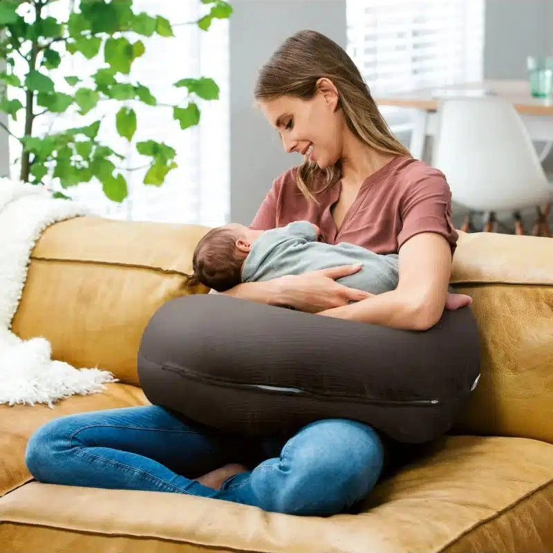 Doomoo Coussin D’Allaitement et Maternité COMFY BIG Tetra Gris - Image 2