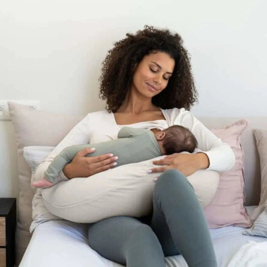 Doomoo coussin d'allaitement et de maternité Comfy Big Tetra – Almond - Image 3