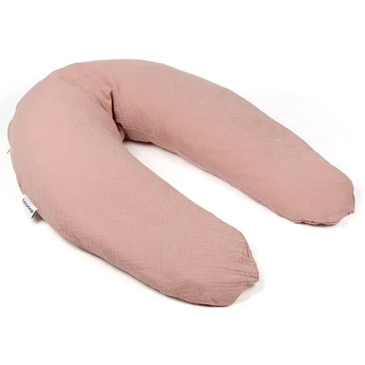 Doomoo Coussin de maternité Comfy Big en tissu tétra rose - Image 1