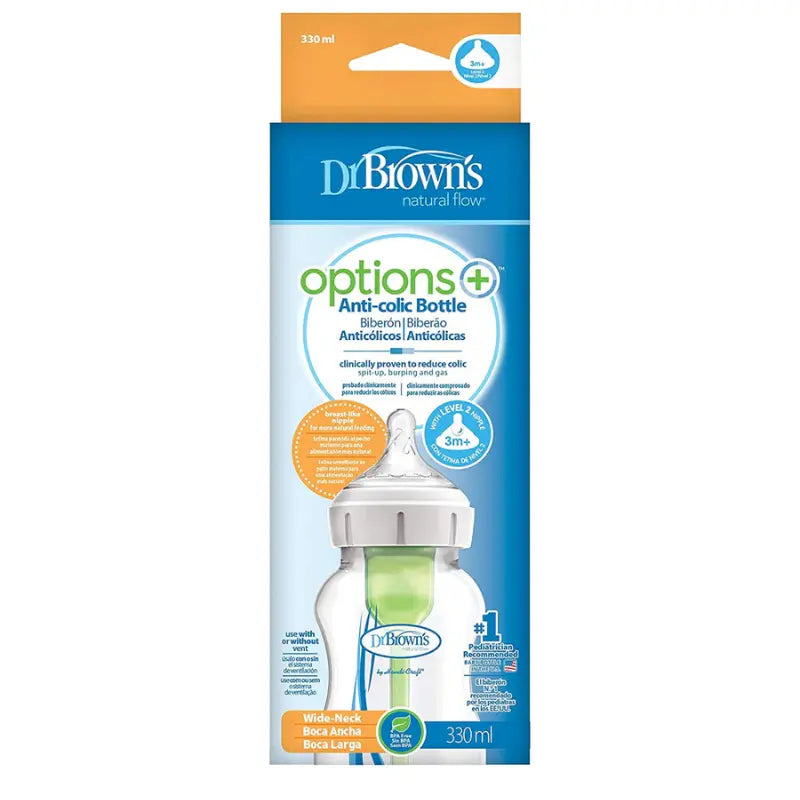 Dr Brown's Biberon 330ml Cole large 3m+ - Image 2