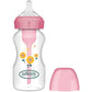 Dr. Brown's Biberon anti-coliques Large Bouche Options+ 270 ml Rose - Fleurs - Image 1