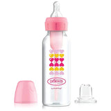 Dr. Brown’s Biberon Cole étroit 250ml Rose 6M+ - Image 1