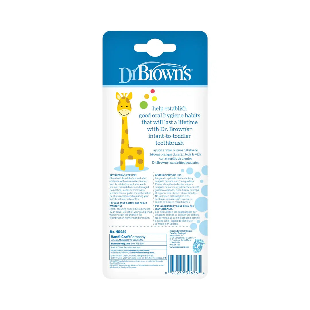 Dr. Brown’s Brosse à dents 0-3A – Girafe - Image 3