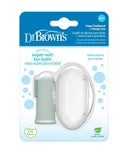 Dr. Brown's Brosse à dents en silicone avec étui 3M+ - Vert - Image 1