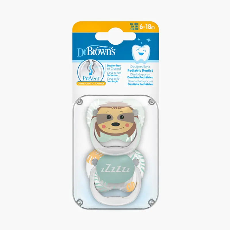 Dr browns Sucette 6-18m phase 2 têtes d’animaux, pack de 2 - Image 3