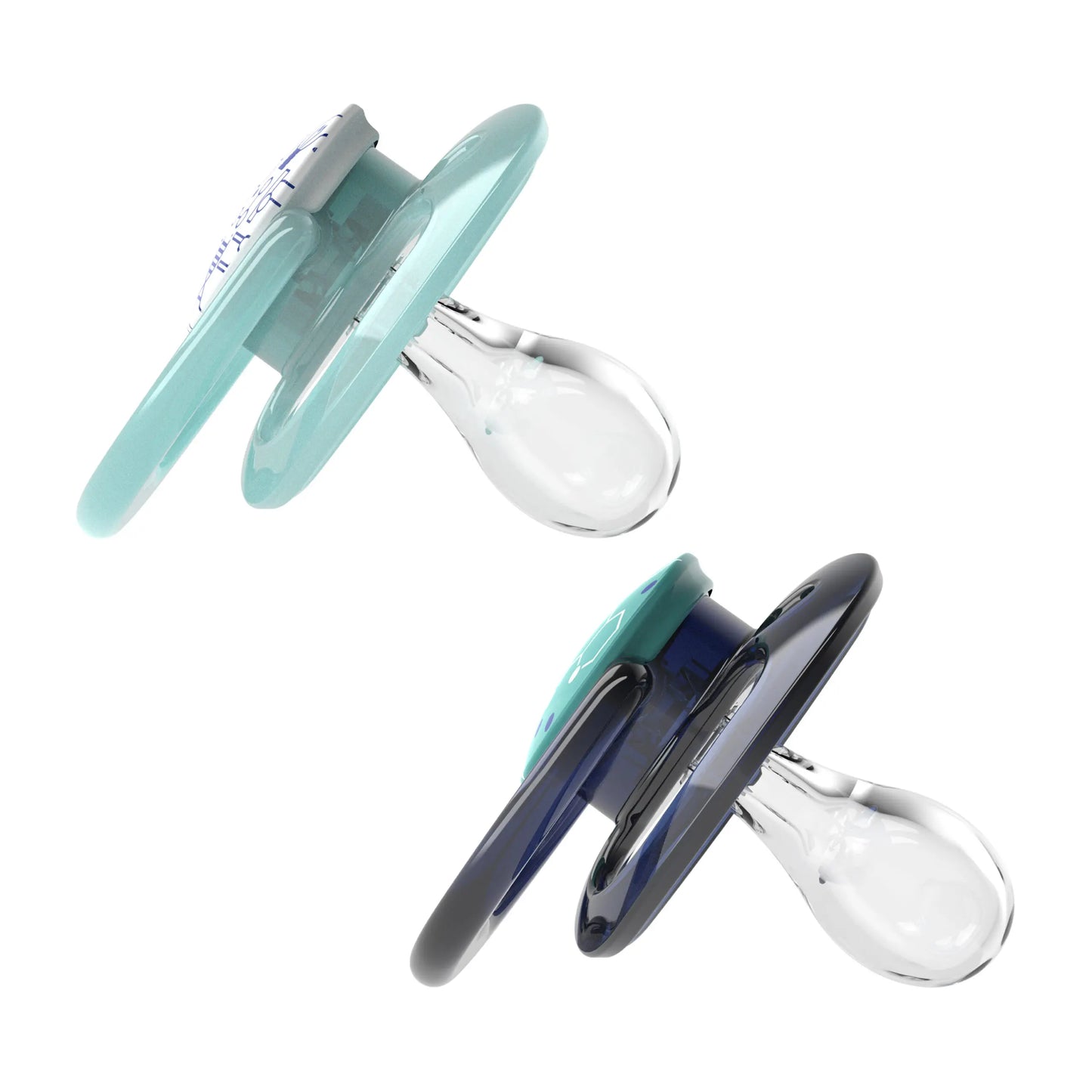 Dr.Brown’s Lot de 2 sucettes Symétriques Advantage Bleu/Vert 0-6mois - Image 2
