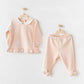 Ensemble 2 pièces pour bébé fille motif lapins mignons, rose - Andywawa - Image 1