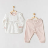 Ensemble 2 pièces pour bébé fille rose - Andywawa - Image 1