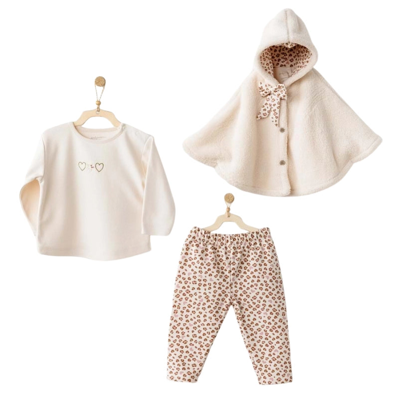 Ensemble 3 pièces pour bébé fille Andywawa - AC26237 - Image 1